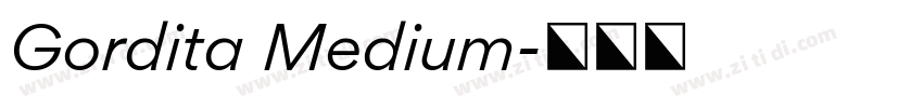 Gordita Medium字体转换